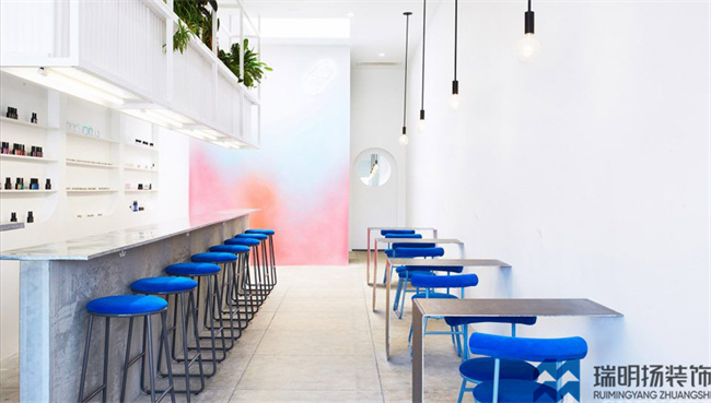 美甲店裝修設(shè)計效果圖-20平米美甲店設(shè)計